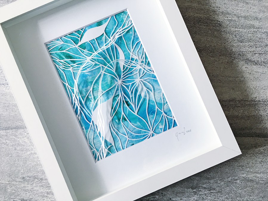 framed-papercut-art-acrylics-mixed-media-art-3D-art-contemporary-art-home-decor