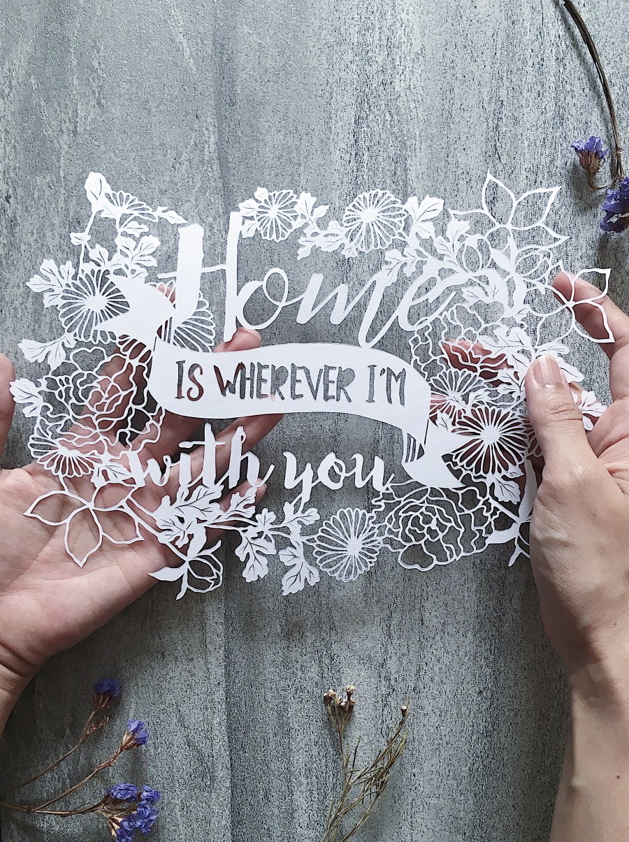papercut-art-home-music-lyrics-papercutting-scherenschnitte-floral-wall-decor-scherenschnitte
