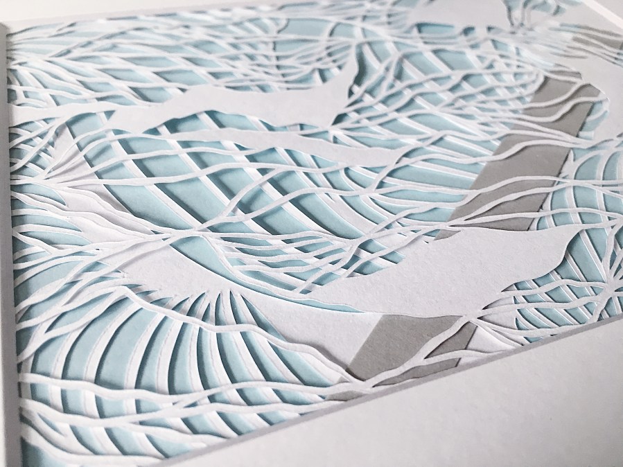 papercutting-contemporary-art-multilayer-muted-blue-and-grey-artwork-home-decor